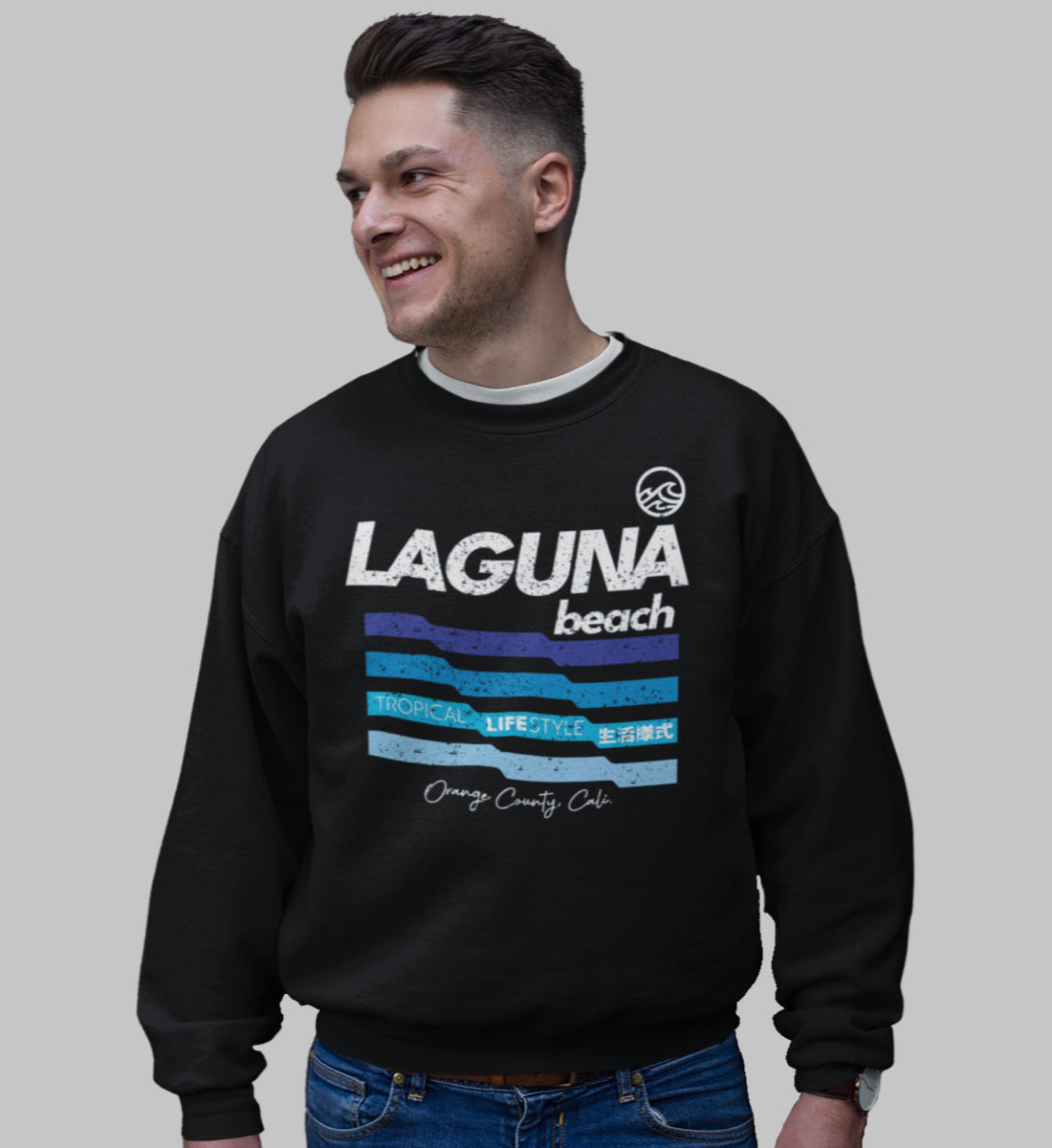 Laguna Beach Tropical Lifestyle  - Unisex Organic Sweatshirt ST/ST