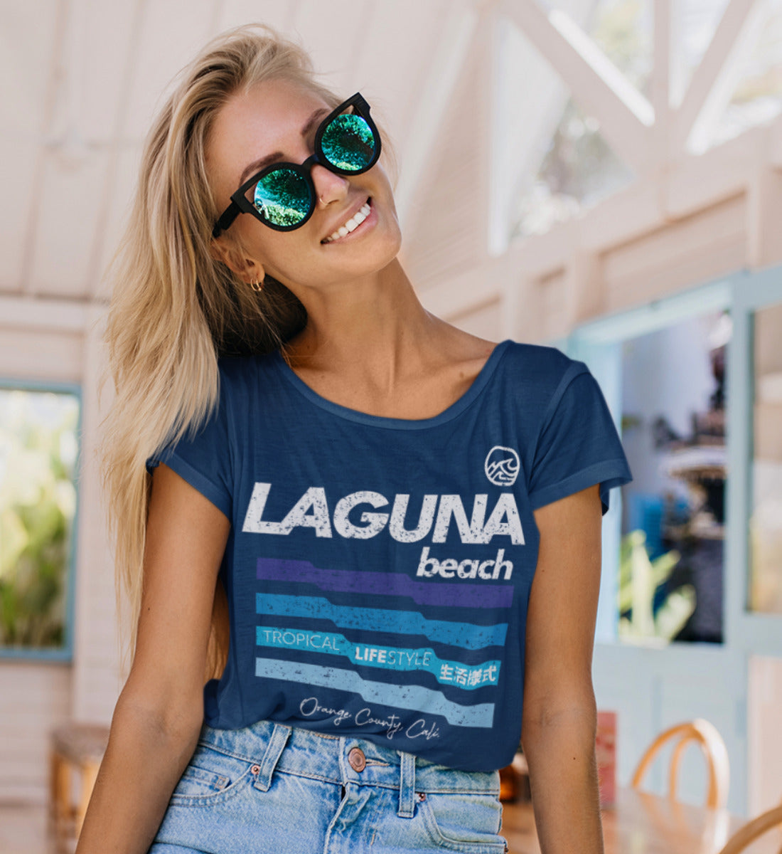 Laguna Beach Tropical Lifestyle  - Damenshirt