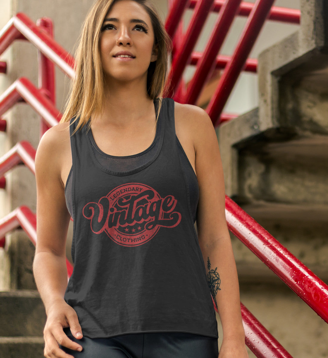 Legendary Vintage Denim Clothing  - Damen Premium Organic Tanktop ST/ST