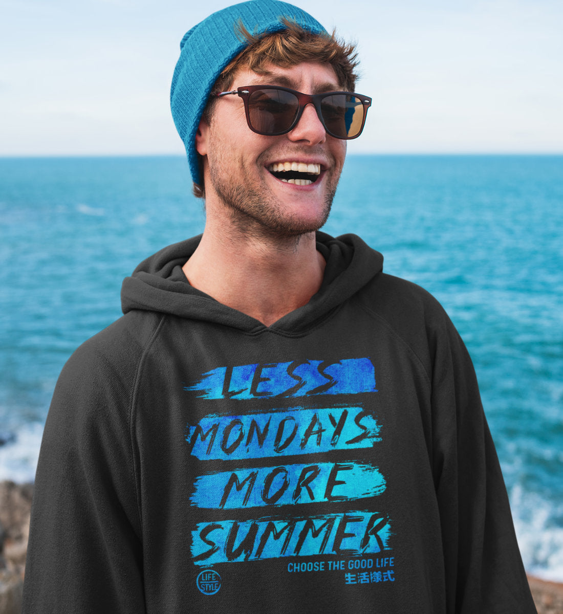 Less Mondays More Summer Lifestyle  - Unisex Organic Hoodie