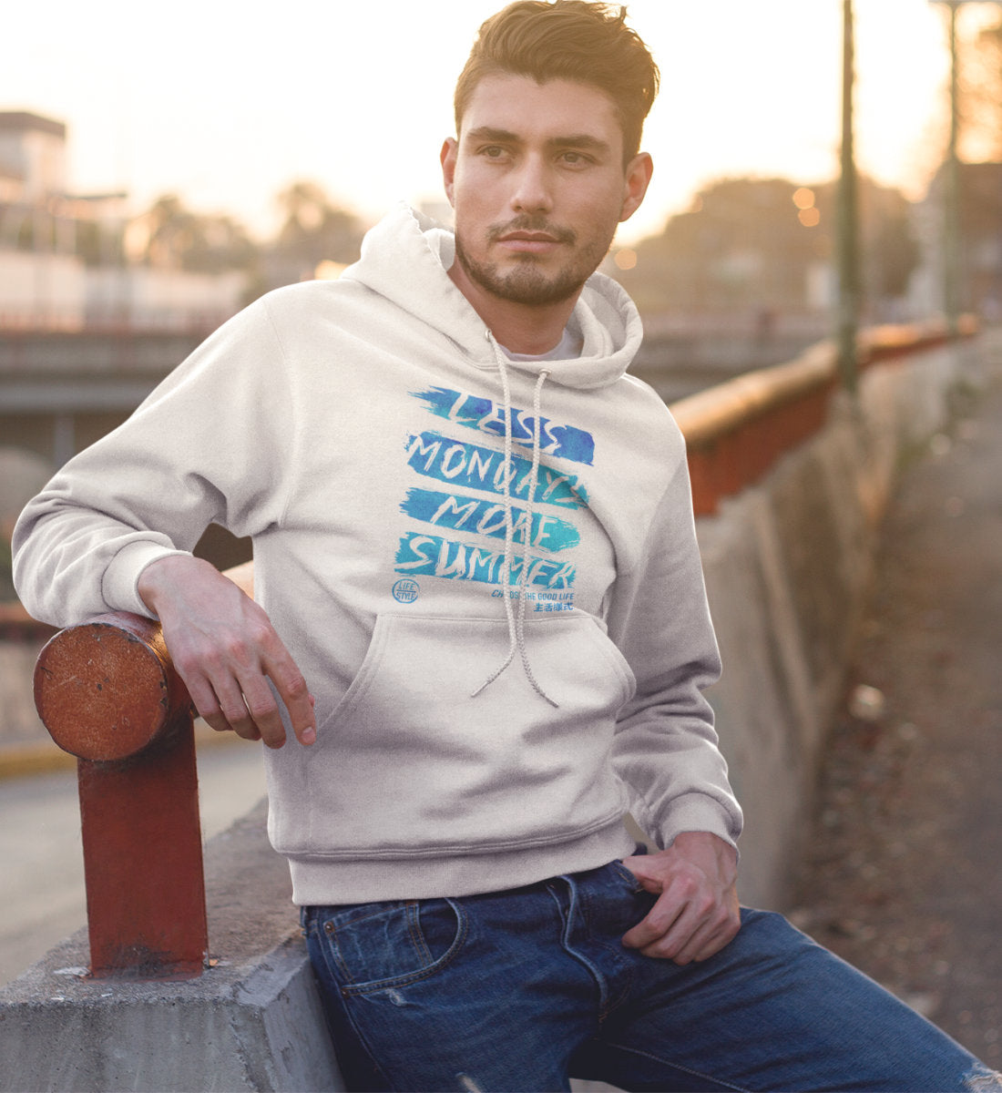 Less Mondays More Summer Lifestyle  - Unisex Organic Hoodie