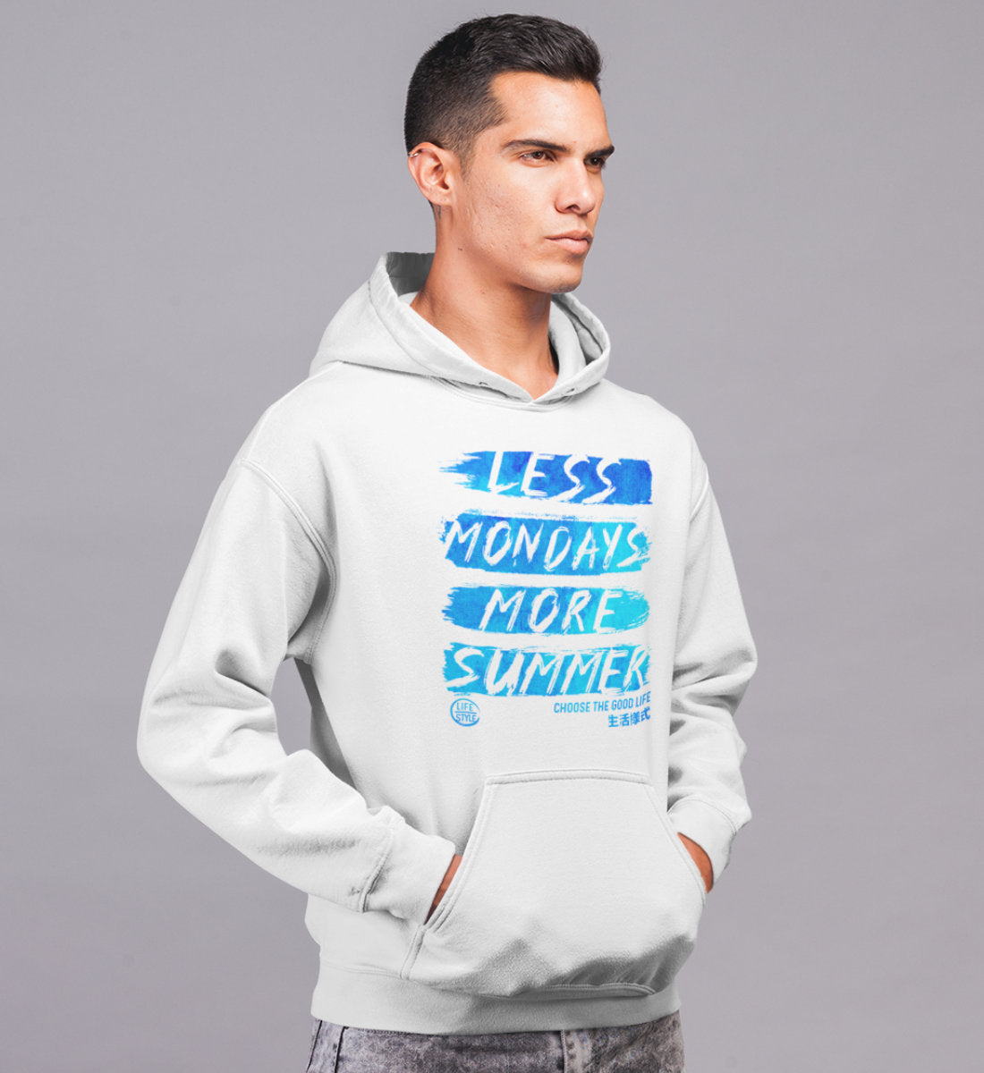 Less Mondays More Summer Lifestyle  - Unisex Organic Hoodie