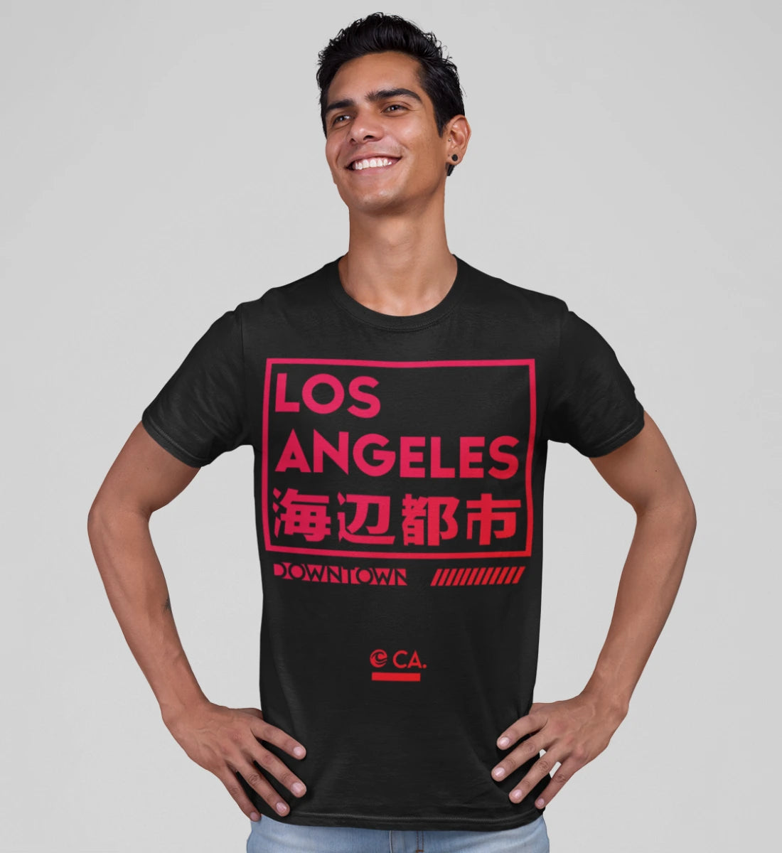 Los Angeles Downtown California  - Herren Premium Organic Shirt