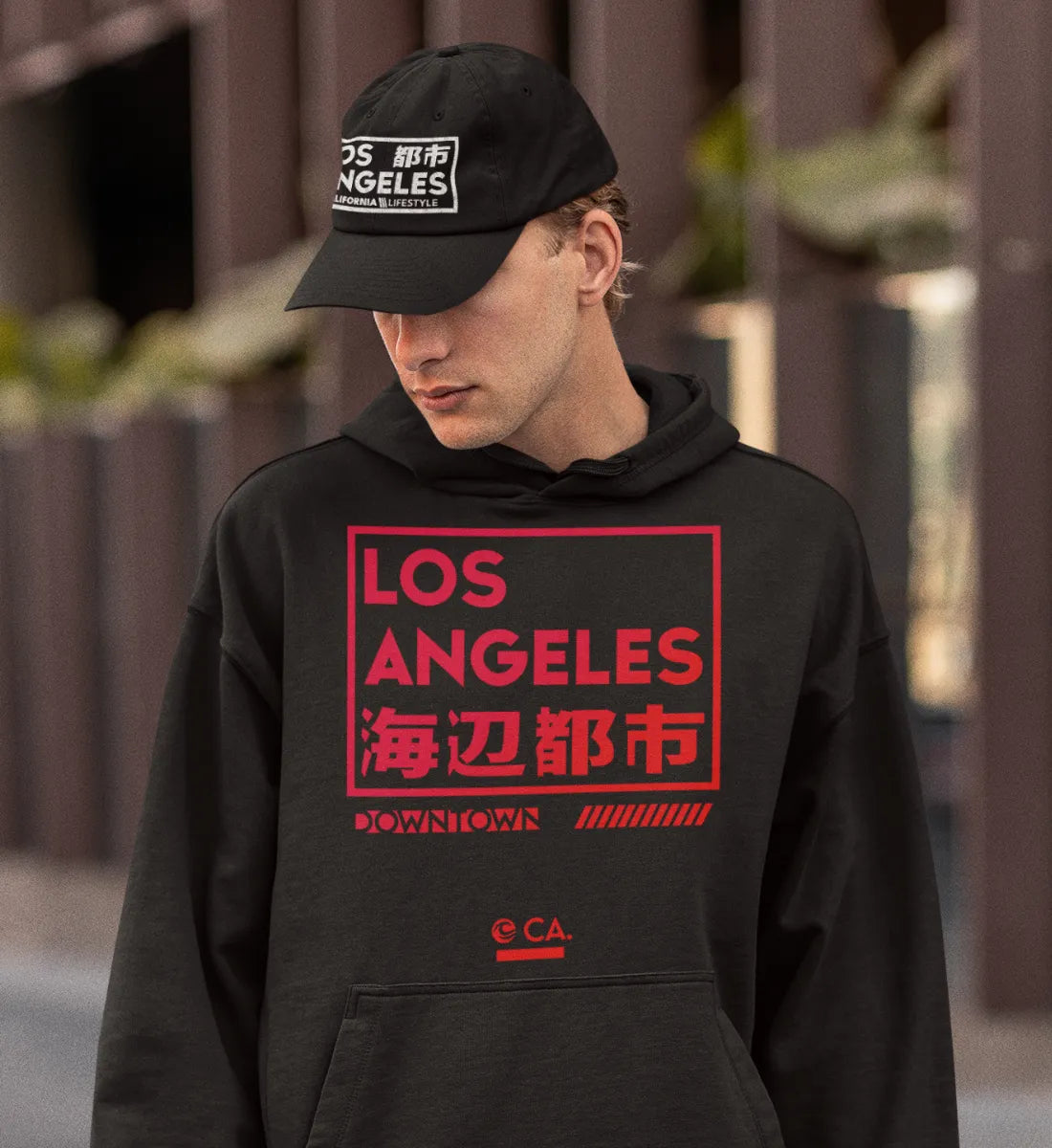 Los Angeles Downtown California  - Unisex Organic Hoodie