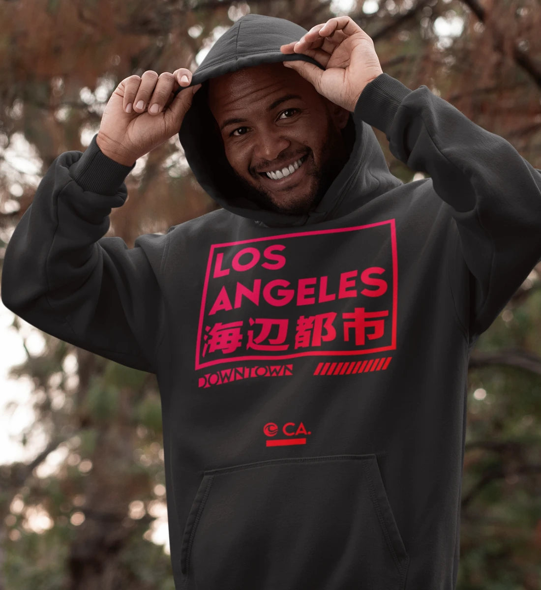 Los Angeles Downtown California  - Unisex Organic Hoodie