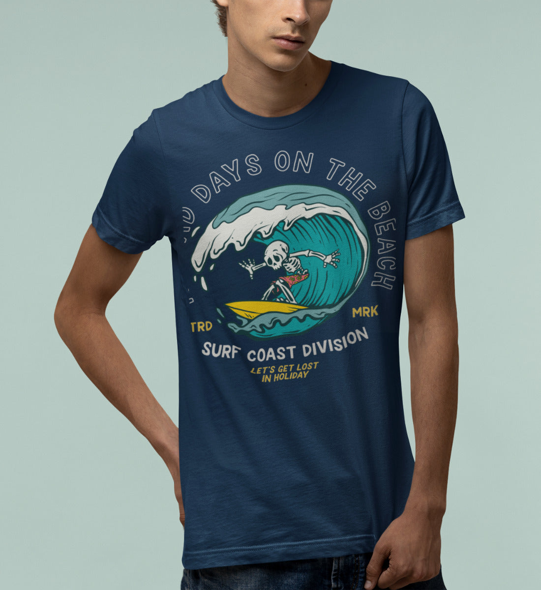 No Bad Days On The Beach - Herren Premium Organic Shirt