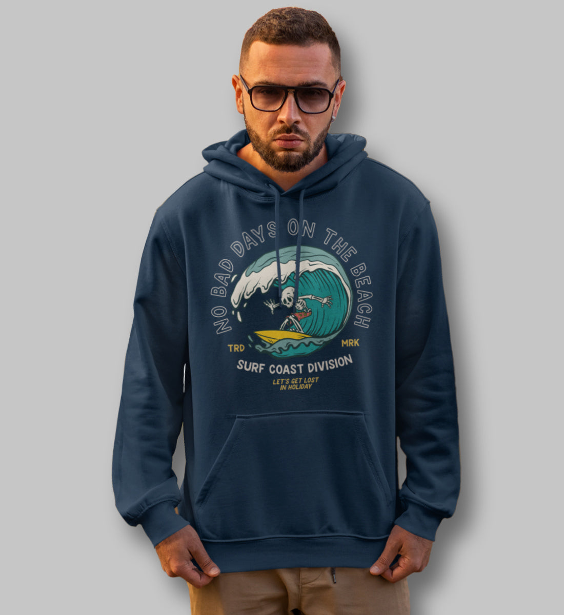 No Bad Days On The Beach - Unisex Organic Hoodie