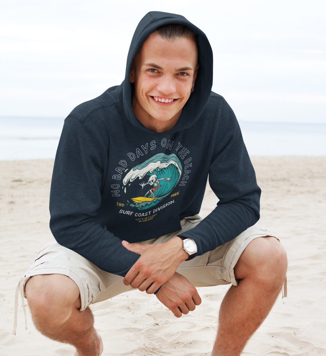 No Bad Days On The Beach - Unisex Organic Hoodie