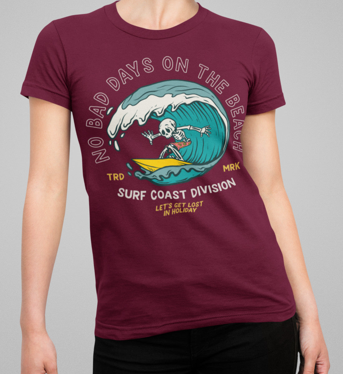 No Bad Days On The Beach - Damen Premium Organic Shirt