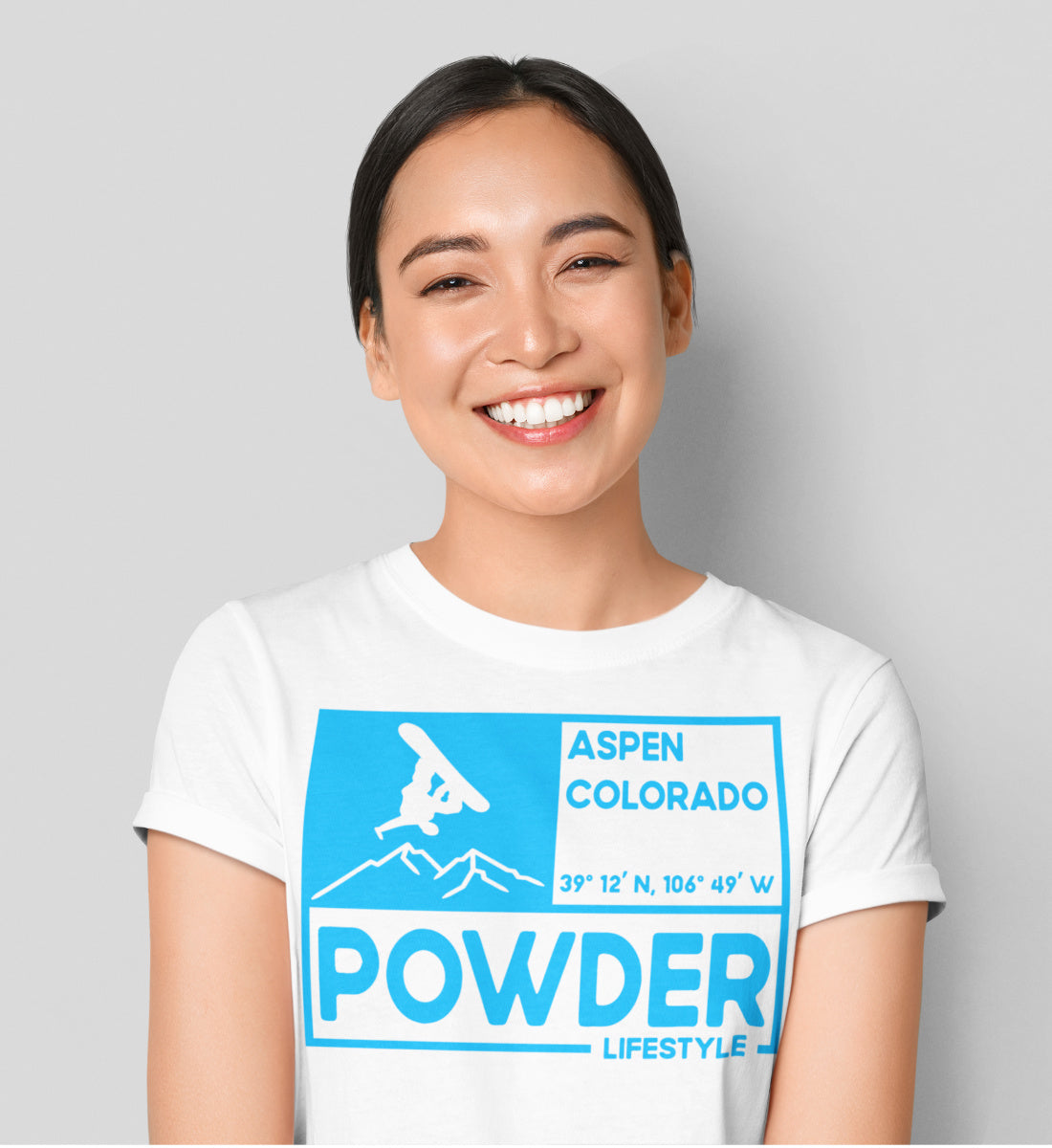 Powder Snow Lifestyle Aspen Colorado  - Damenshirt