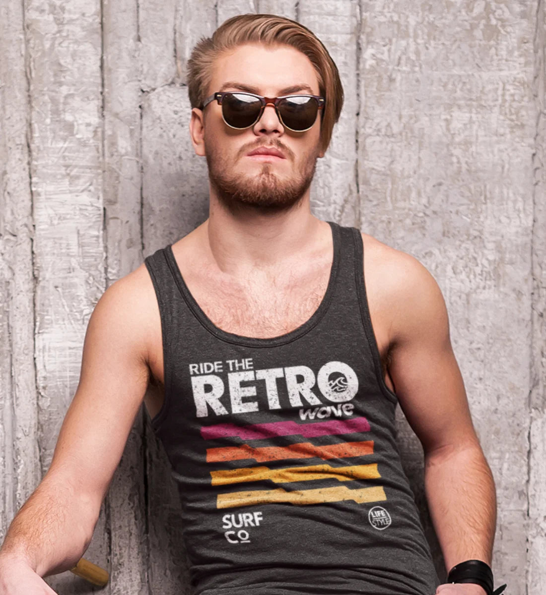 Ride The Retro Wave  - Herren Tanktop