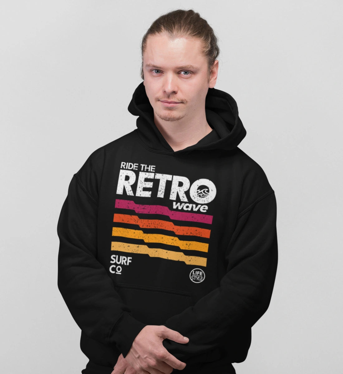 Ride The Retro Wave  - Unisex Organic Hoodie