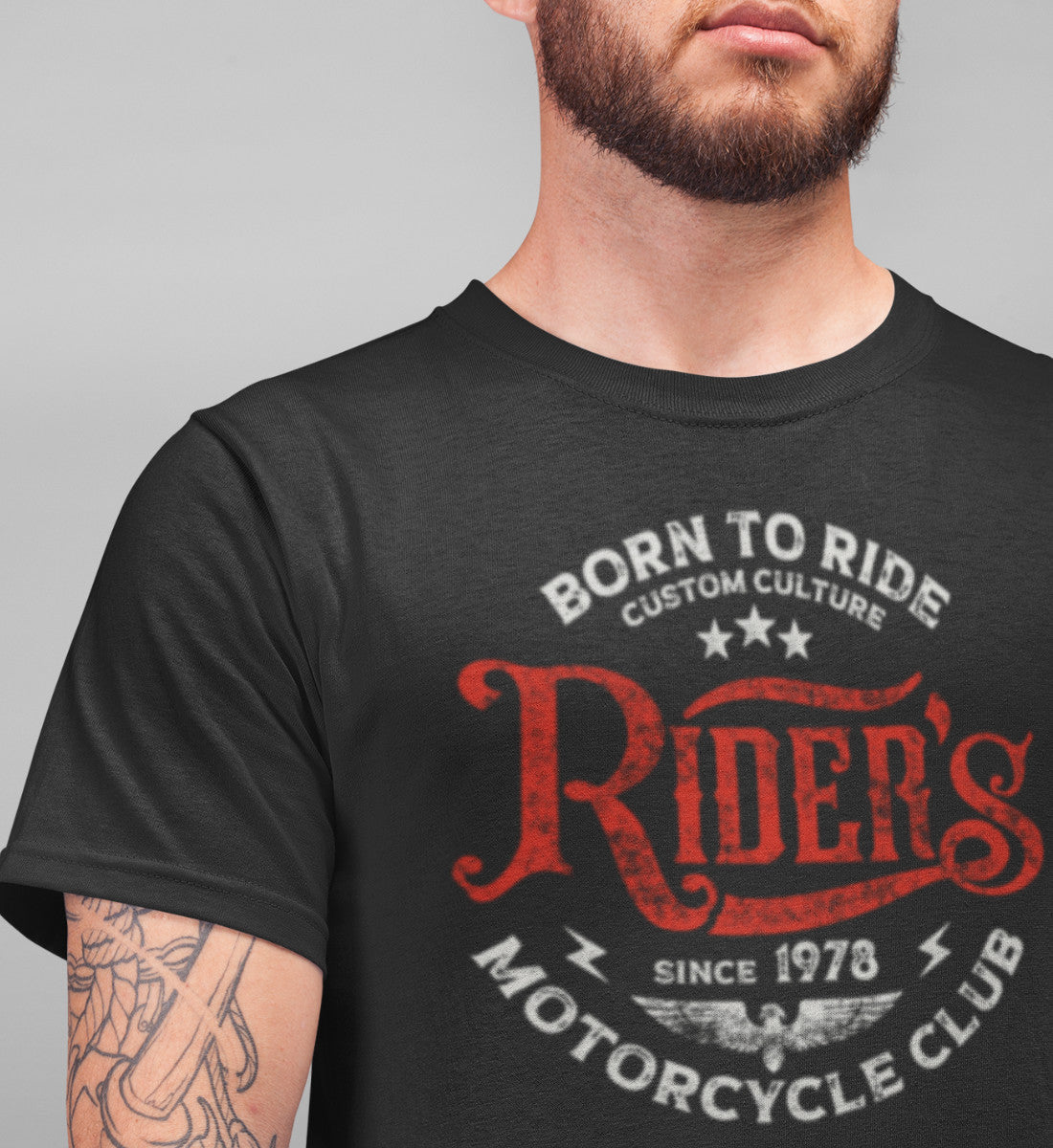 Rider's Motorcycle Club - Born to Ride  - Herren Premiumshirt