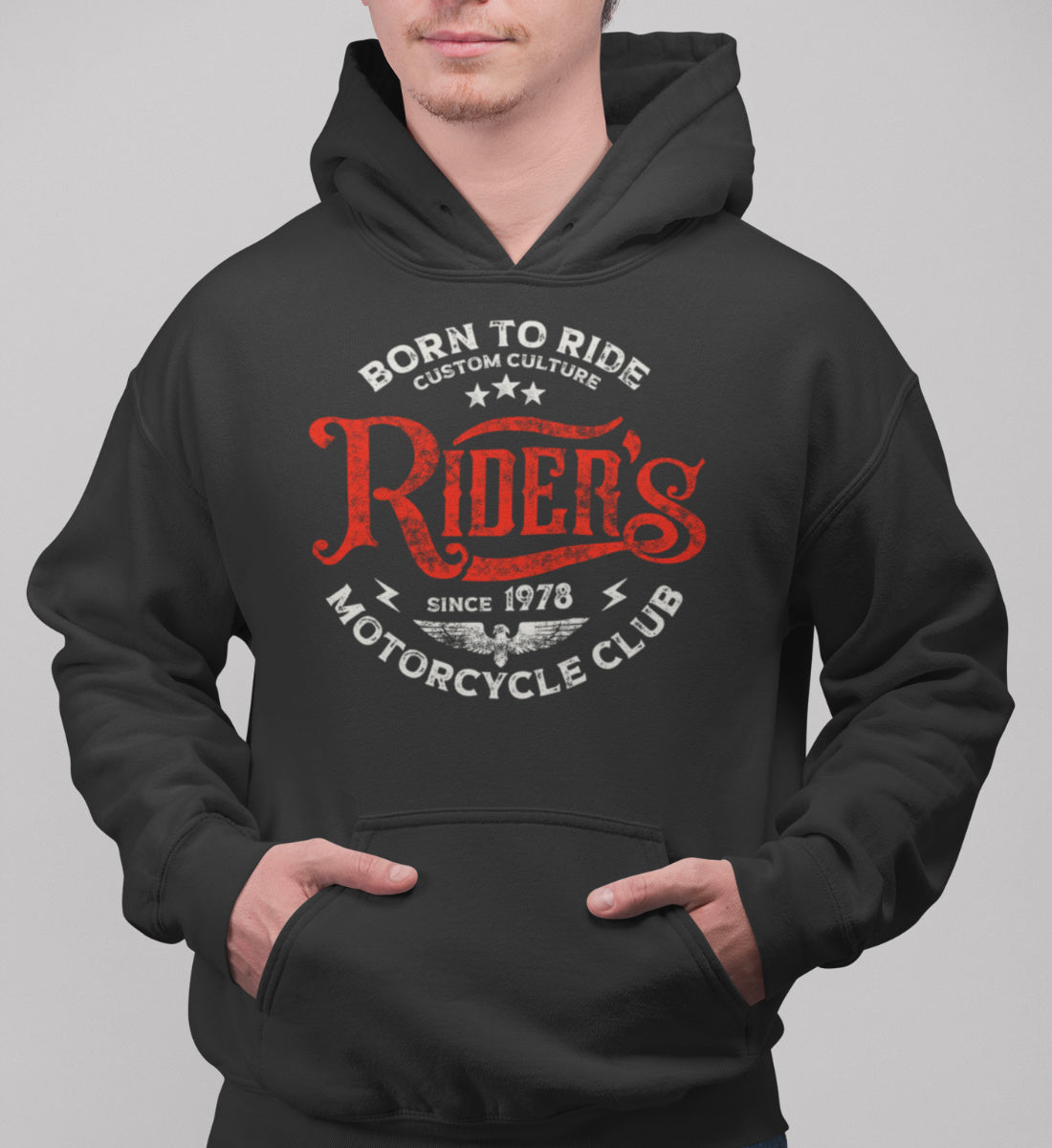 Rider's Motorcycle Club - Born to Ride  - Unisex Premium Organic Hoodie 2.0 ST/ST