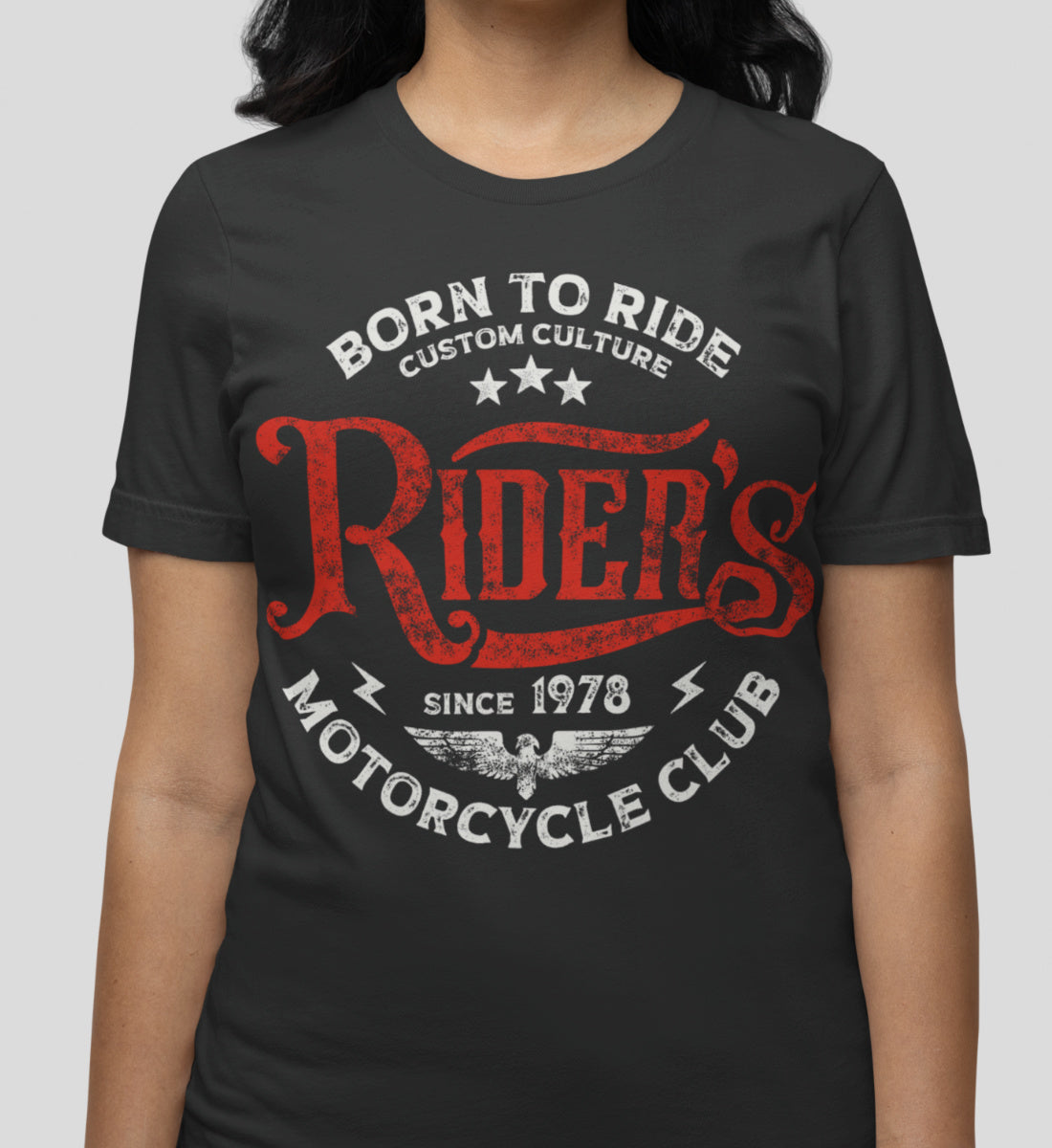 Rider's Motorcycle Club - Born to Ride  - Damenshirt