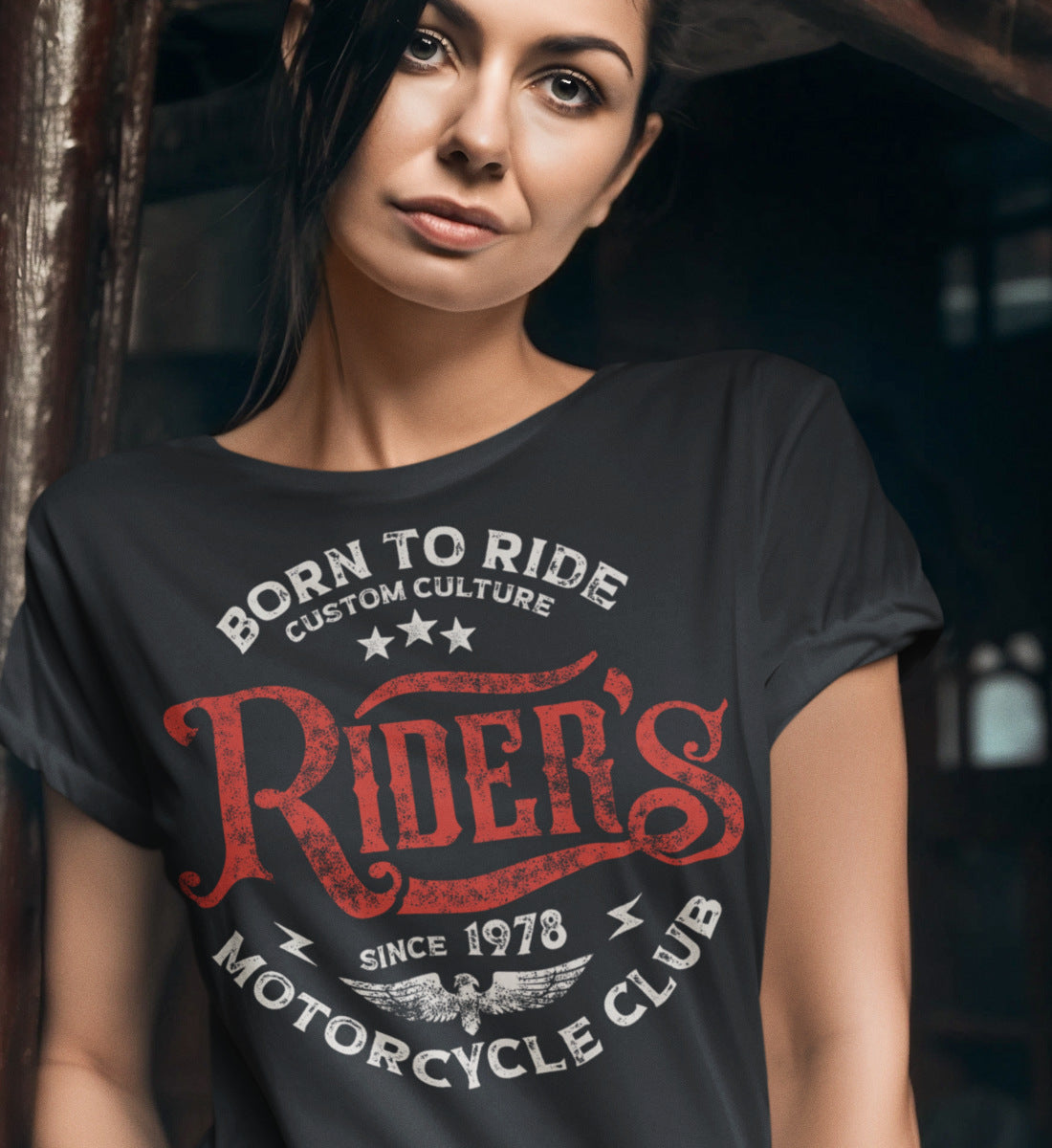 Rider's Motorcycle Club - Born to Ride  - Damenshirt