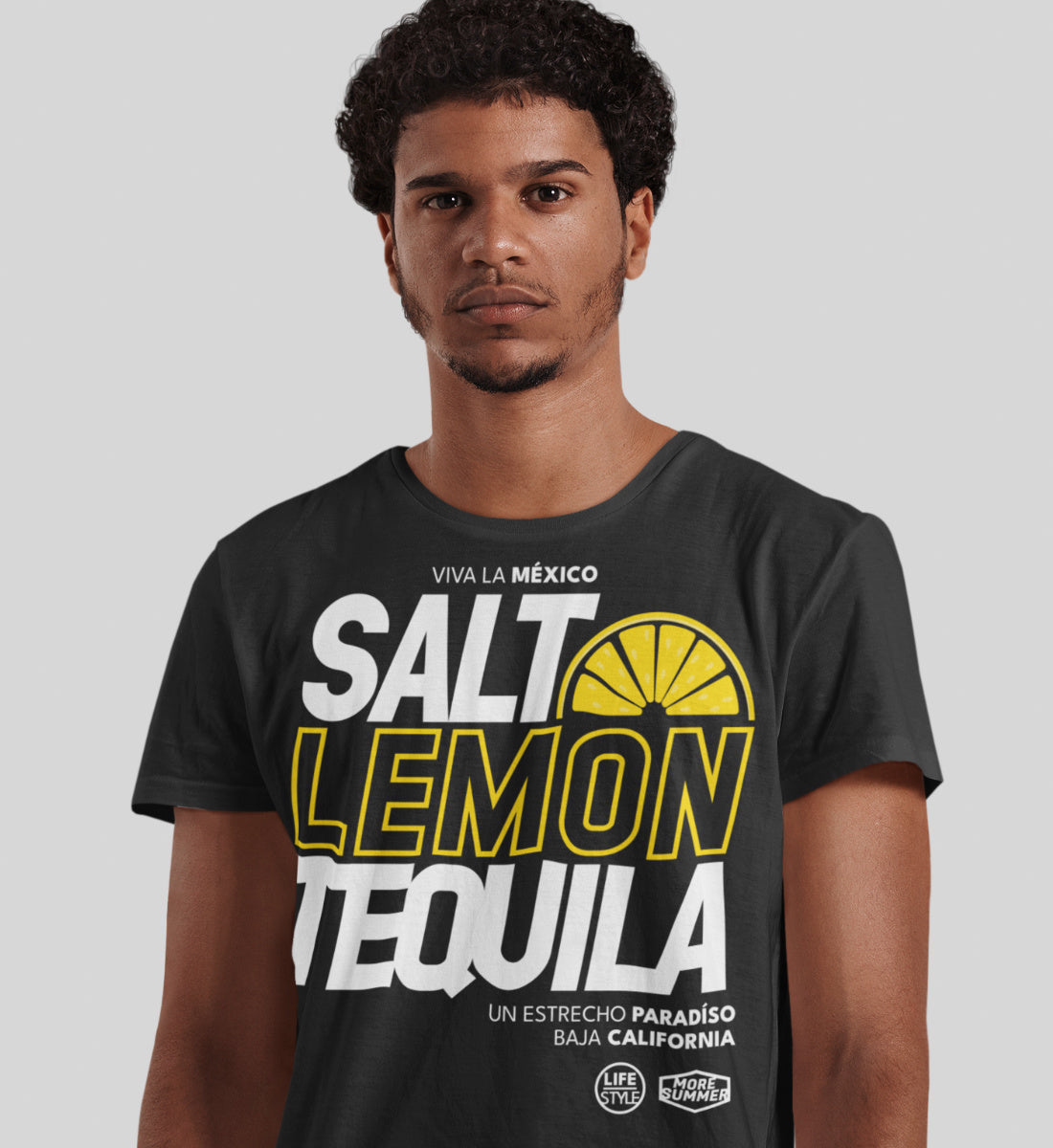 Salt Lemon Tequila Viva La Mexico  - Herren Premium Organic Shirt