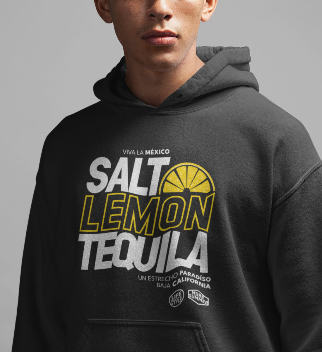 Salt Lemon Tequila Viva La Mexico  - Unisex Organic Hoodie