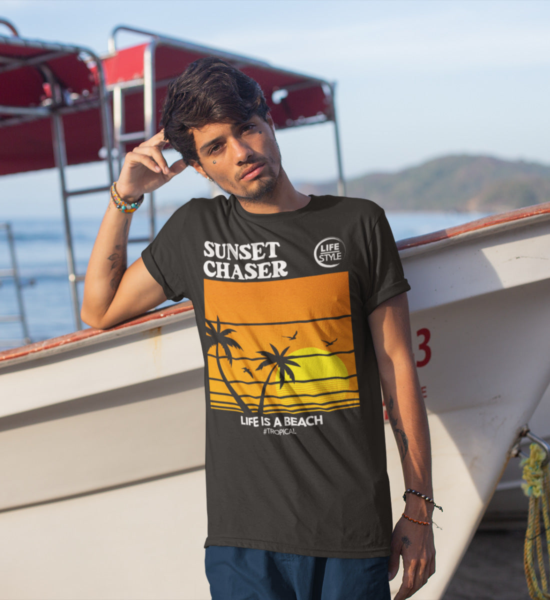 Sunset Chaser   - Herren Premium Organic Shirt