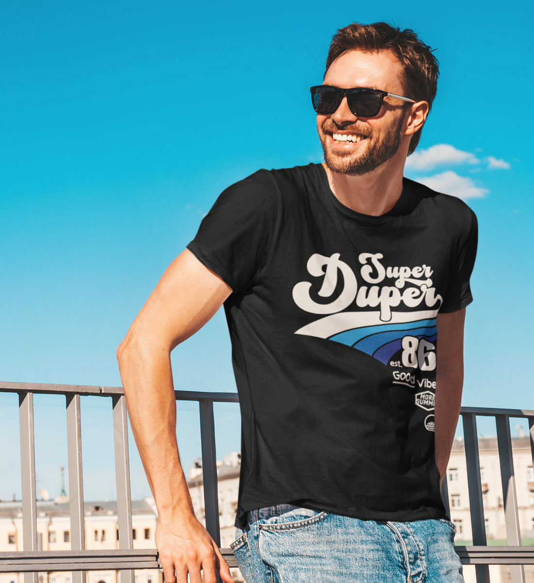 Super Duper Good Vibes  - Herren Premium Organic Shirt