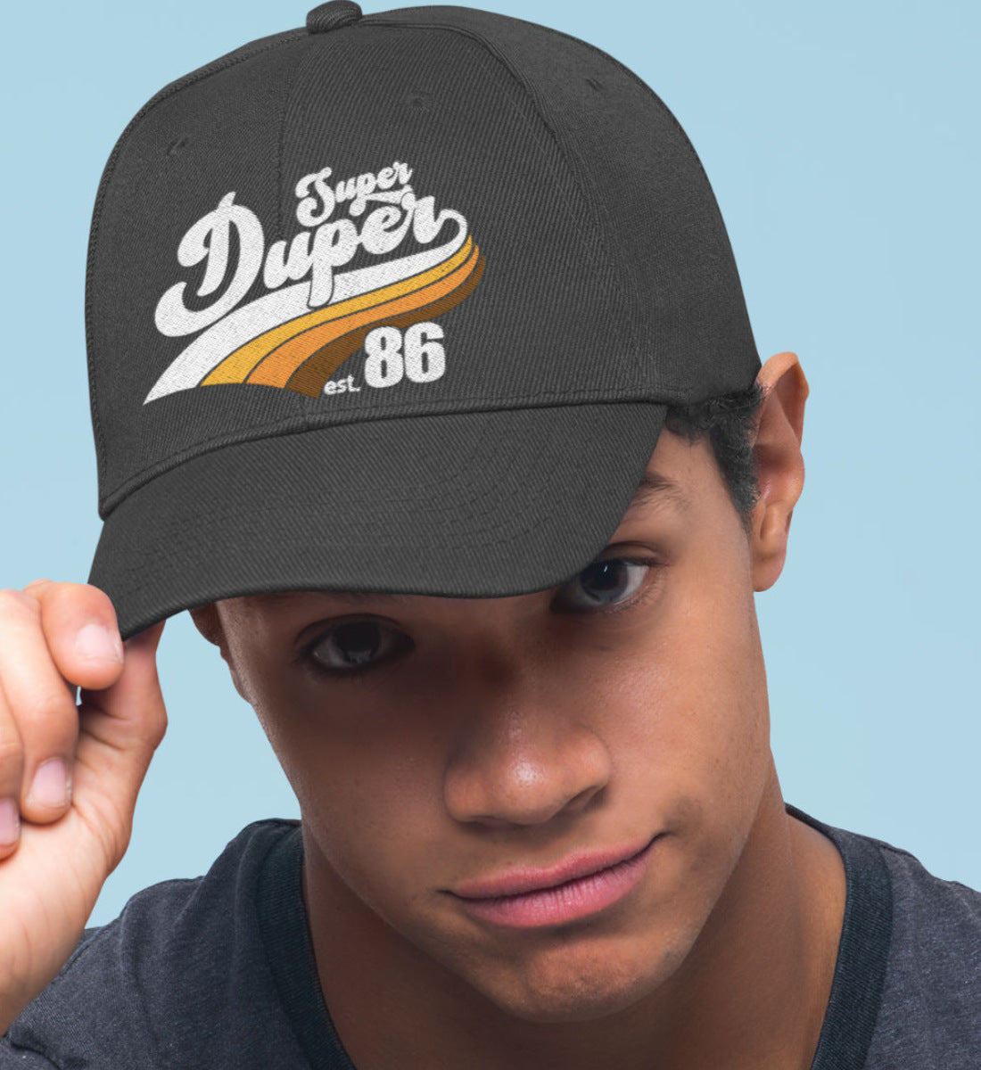 Super Duper Good Vibes  - Baseball Cap mit Stickerei