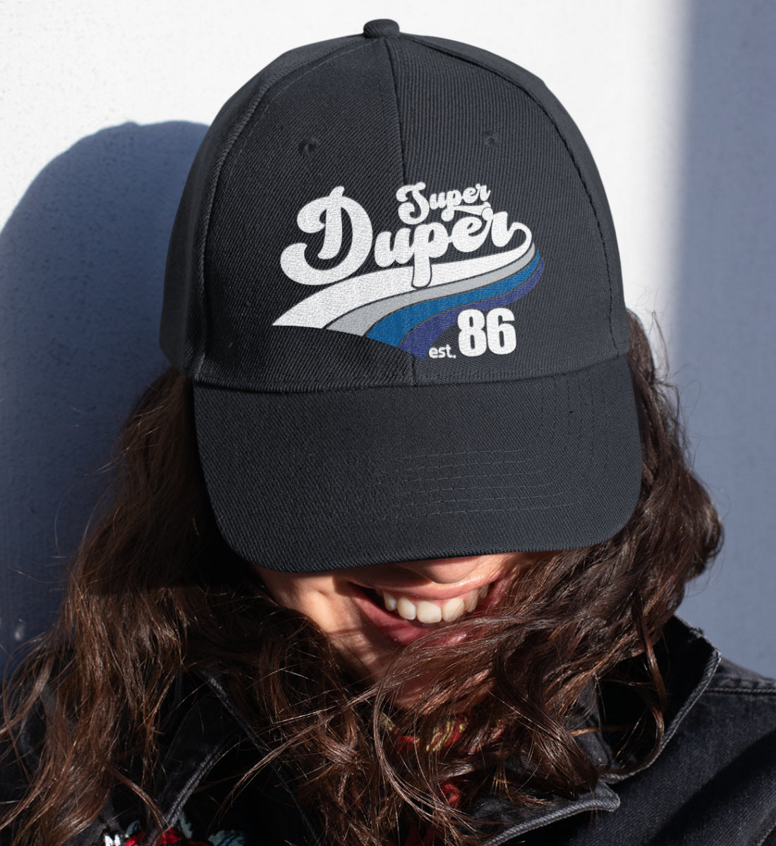 Super Duper Good Vibes  - Baseball Cap mit Stickerei