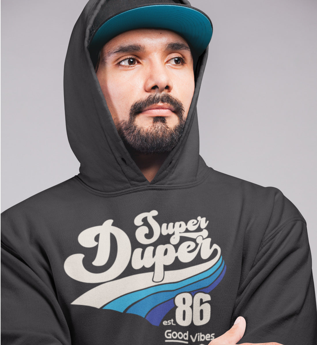 Super Duper Good Vibes  - Unisex Organic Hoodie