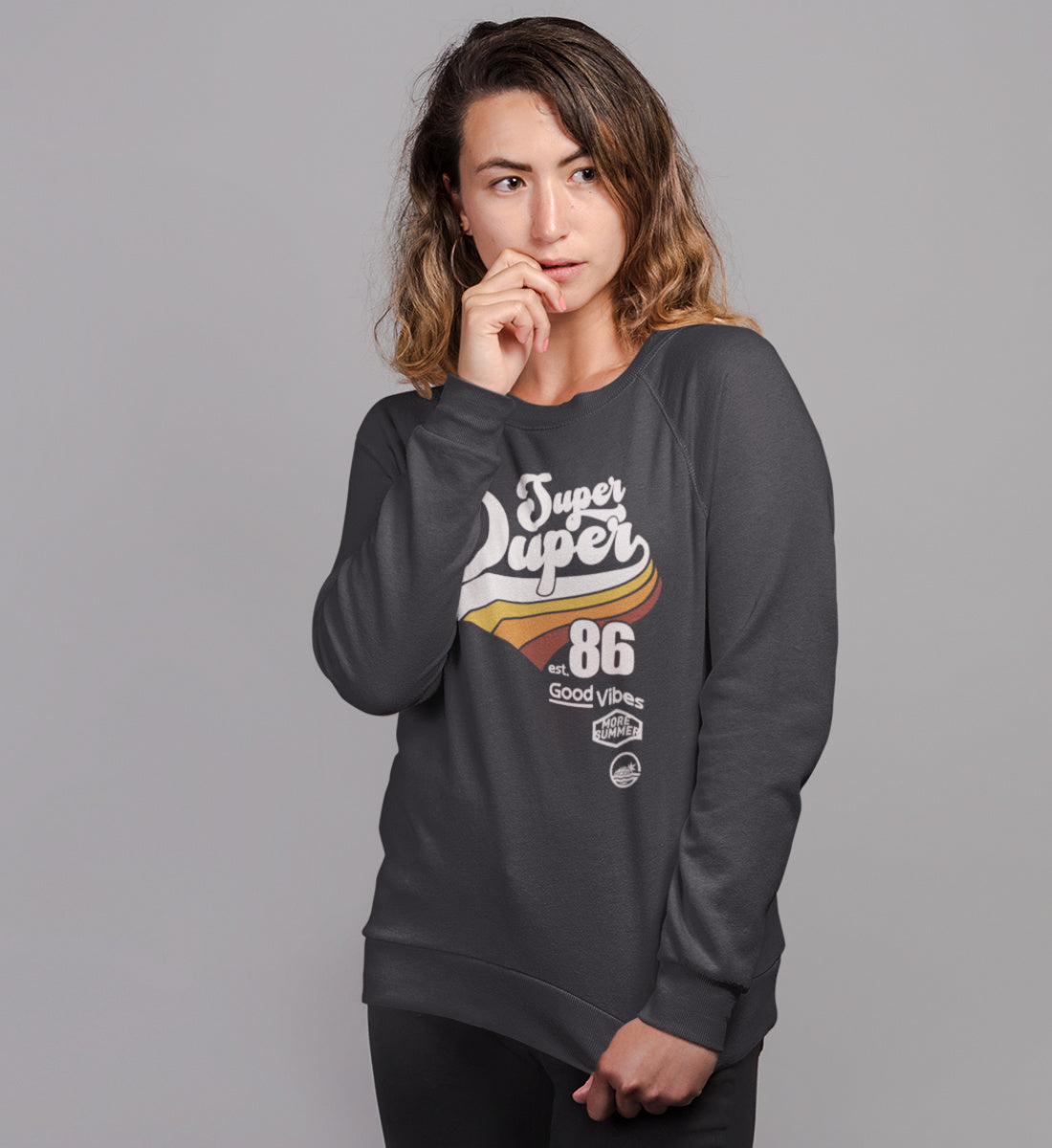 Super Duper Good Vibes  - Unisex Organic Sweatshirt ST/ST