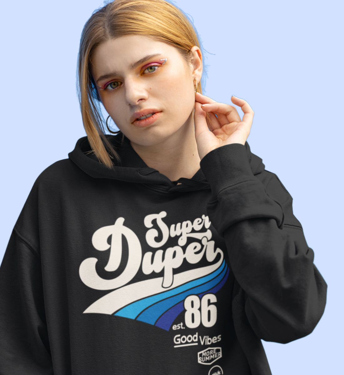 Super Duper Good Vibes  - Damen Organic Hoodie ST/ST