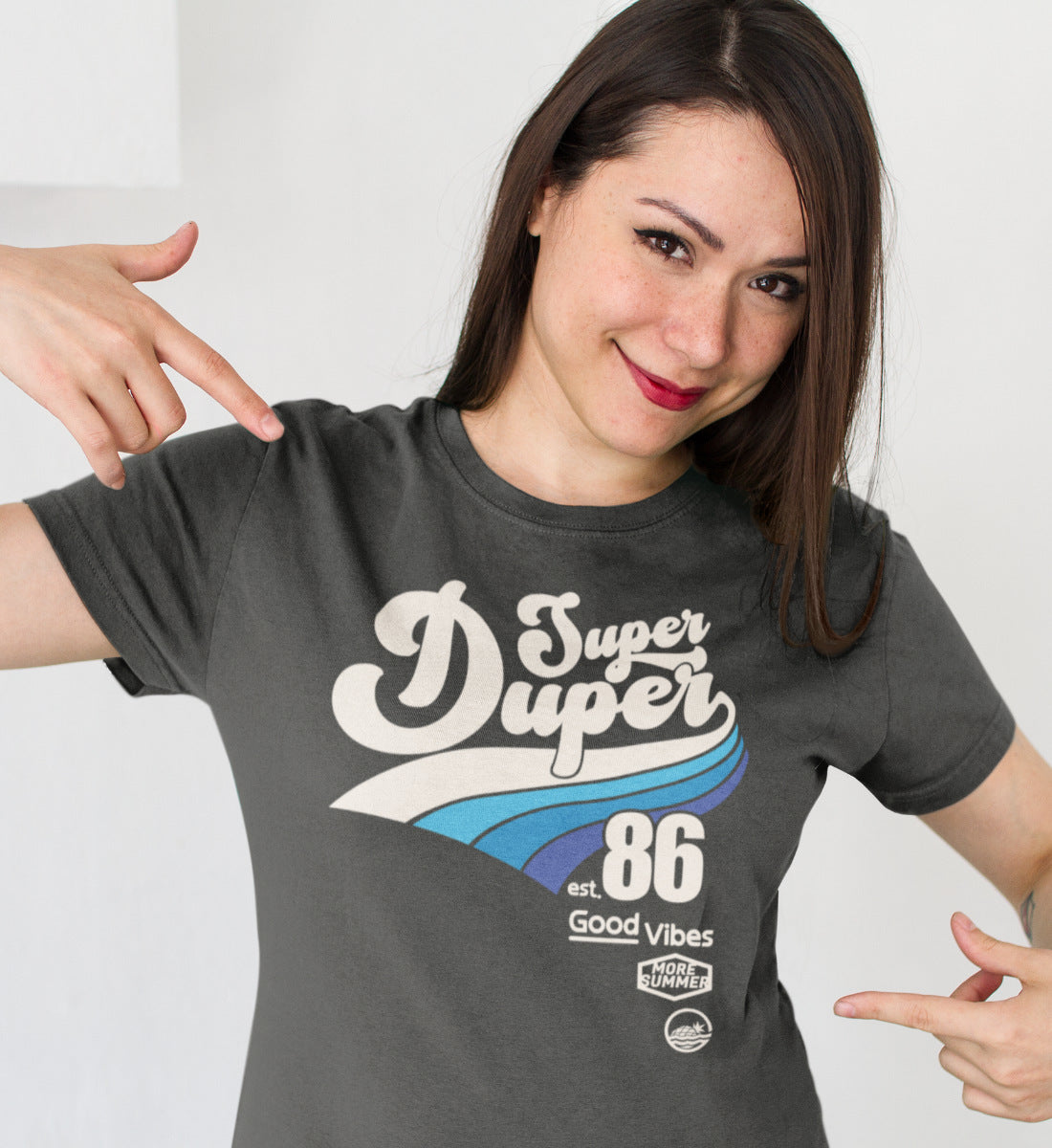 Super Duper Good Vibes  - Damen Premium Organic Shirt