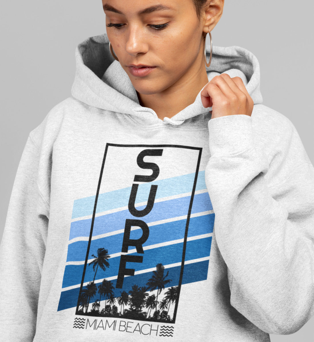 Surf Miami Beach  - Damen Organic Hoodie ST/ST