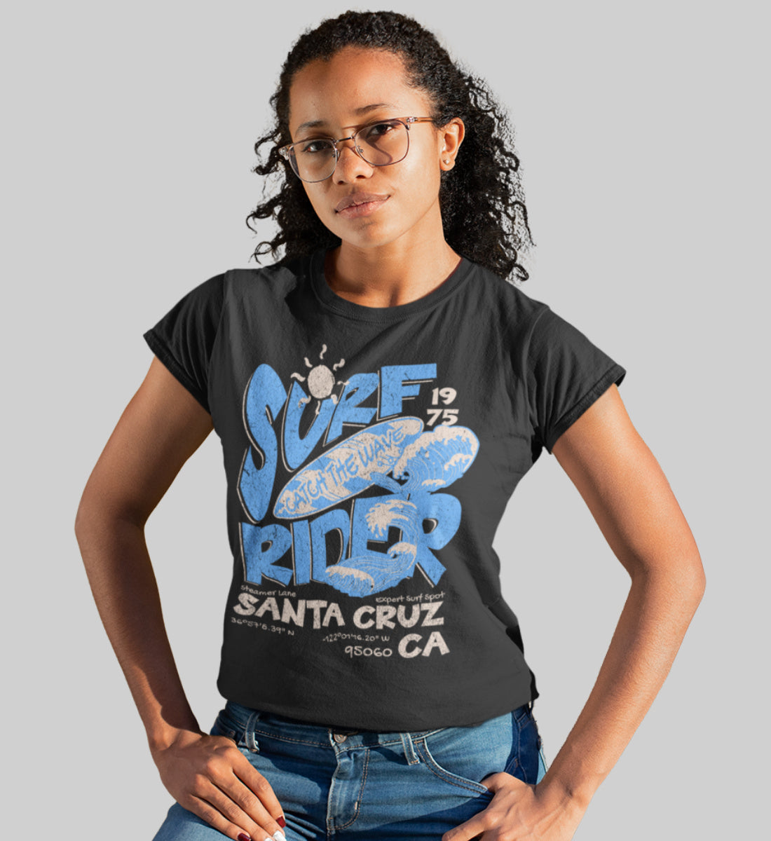 Surf Rider Santa Cruz California  - Damen Premium Organic Shirt