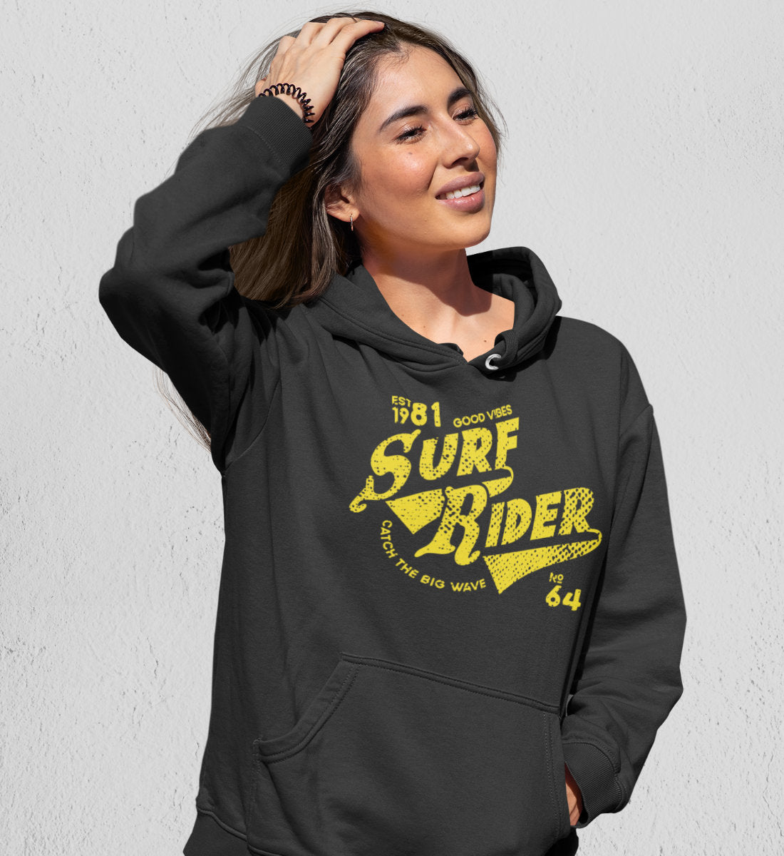 Surf Rider - Catch The Big Wave  - Damen Organic Hoodie ST/ST