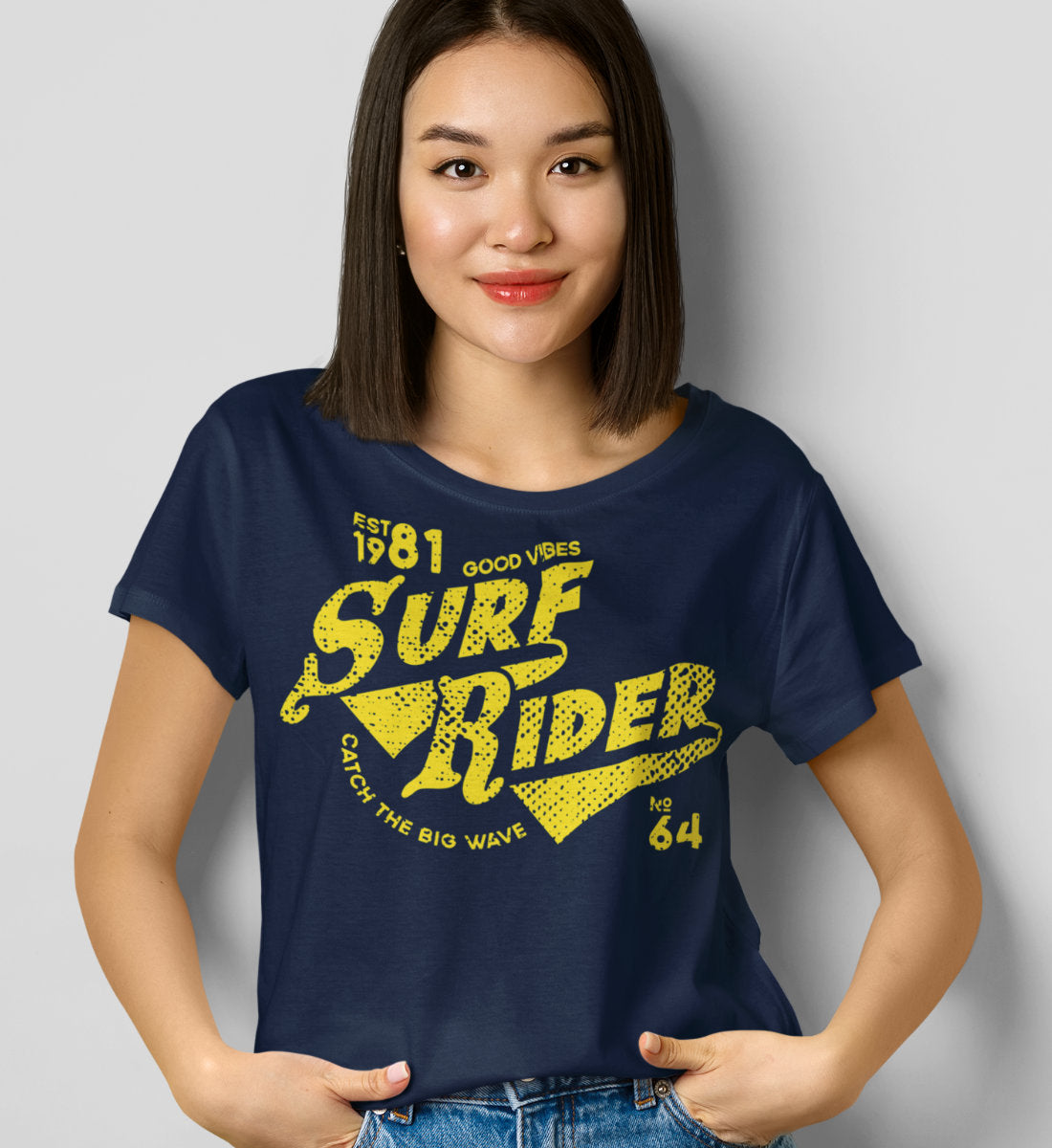 Surf Rider - Catch The Big Wave  - Damen Premium Organic Shirt