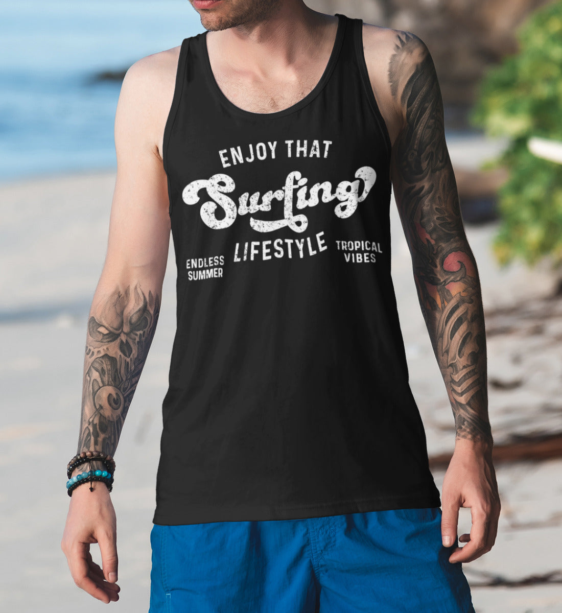 Enjoy That Surfing Lifestyle  - Herren Tanktop