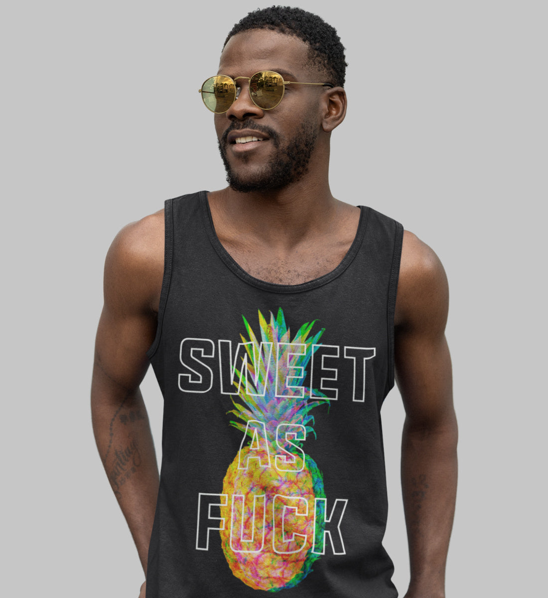 Sweet as Fuck Pineapple  - Herren Tanktop