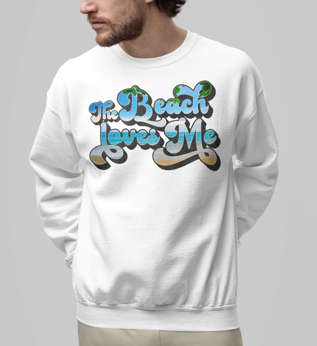 The Beach Loves Me  - Unisex Organic Sweatshirt