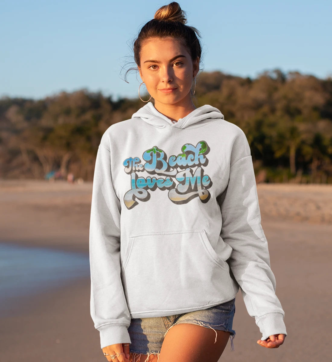 The Beach Loves Me  - Damen Organic Hoodie ST/ST