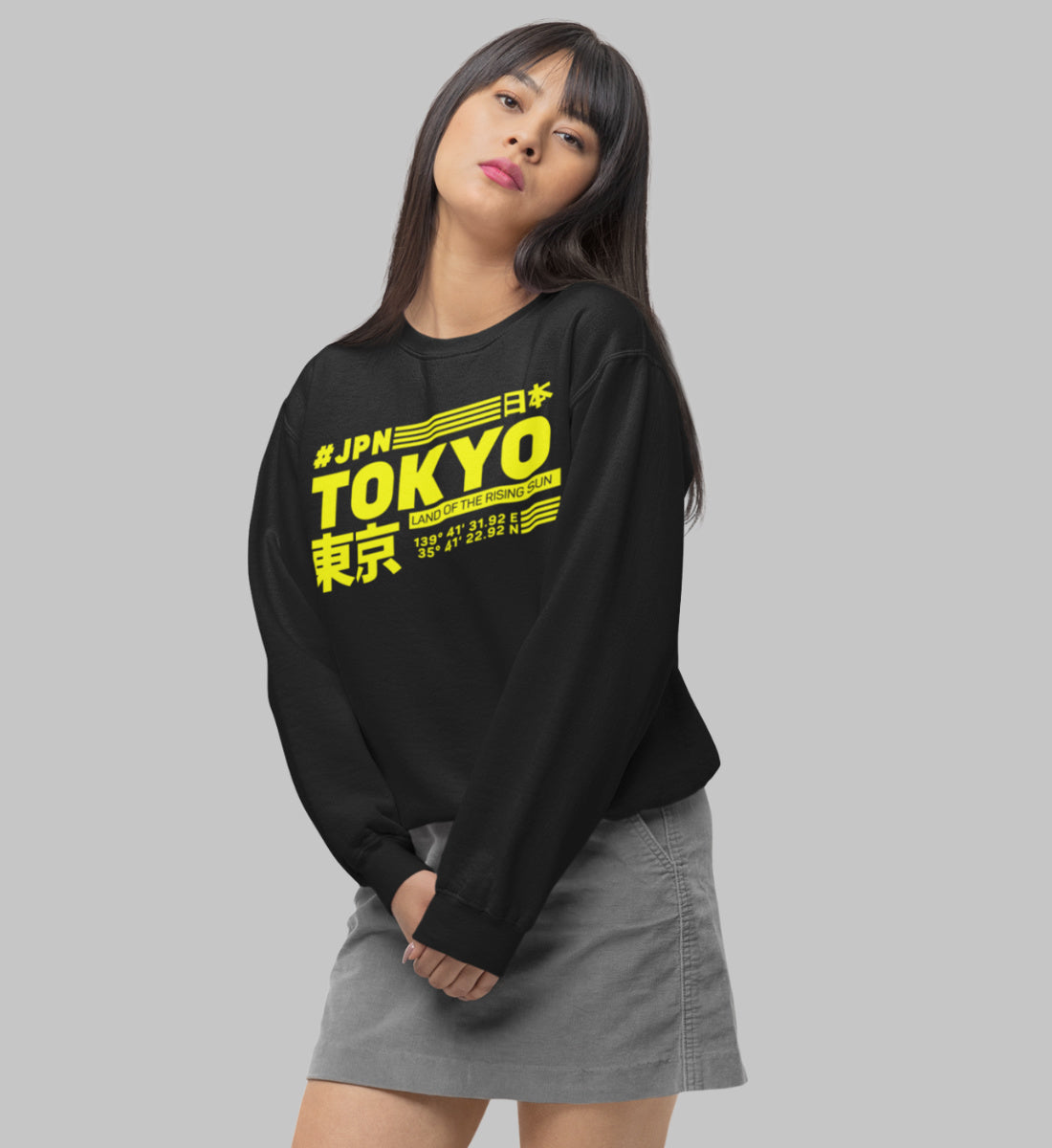 Tokyo Japan land of the rising sun  - Unisex Organic Sweatshirt ST/ST