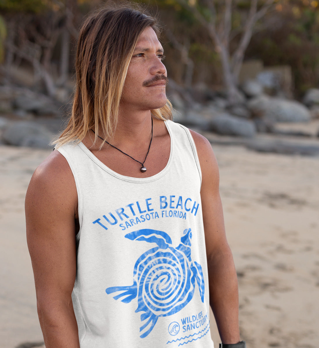 Turtle Beach Sarasota Florida Wildlife Sanctuary  - Herren Tanktop