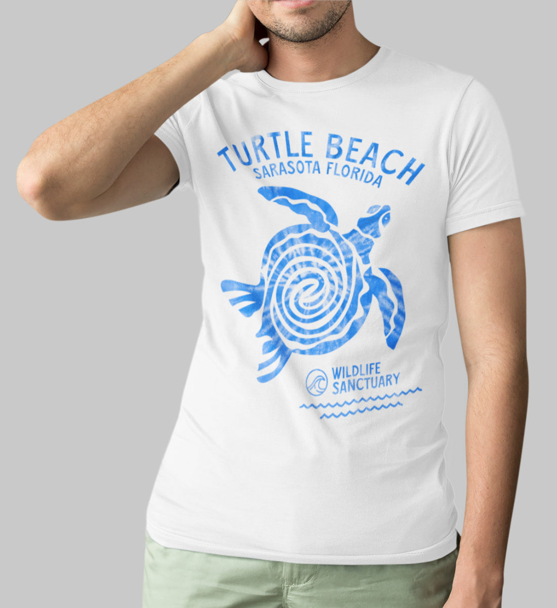 Turtle Beach Sarasota Florida Wildlife Sanctuary  - Herren Premium Organic Shirt