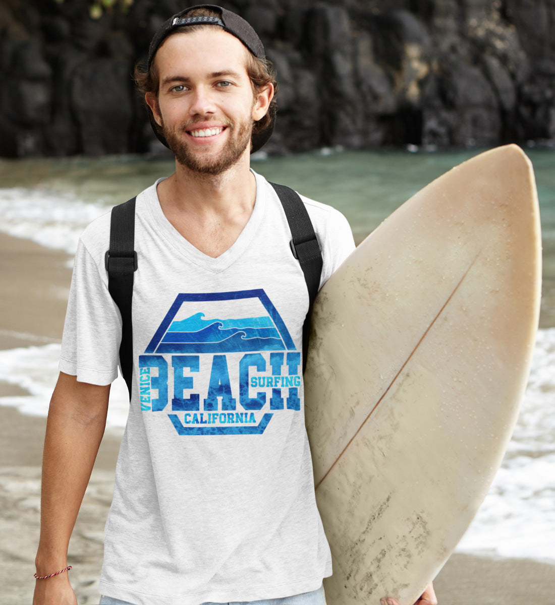 Venice Beach Surfing California  - Herren Shirt