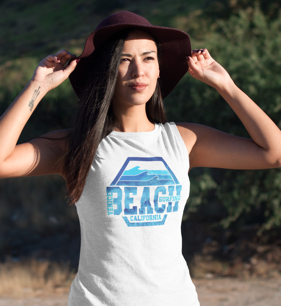 Venice Beach Surfing California  - Frauen Tanktop