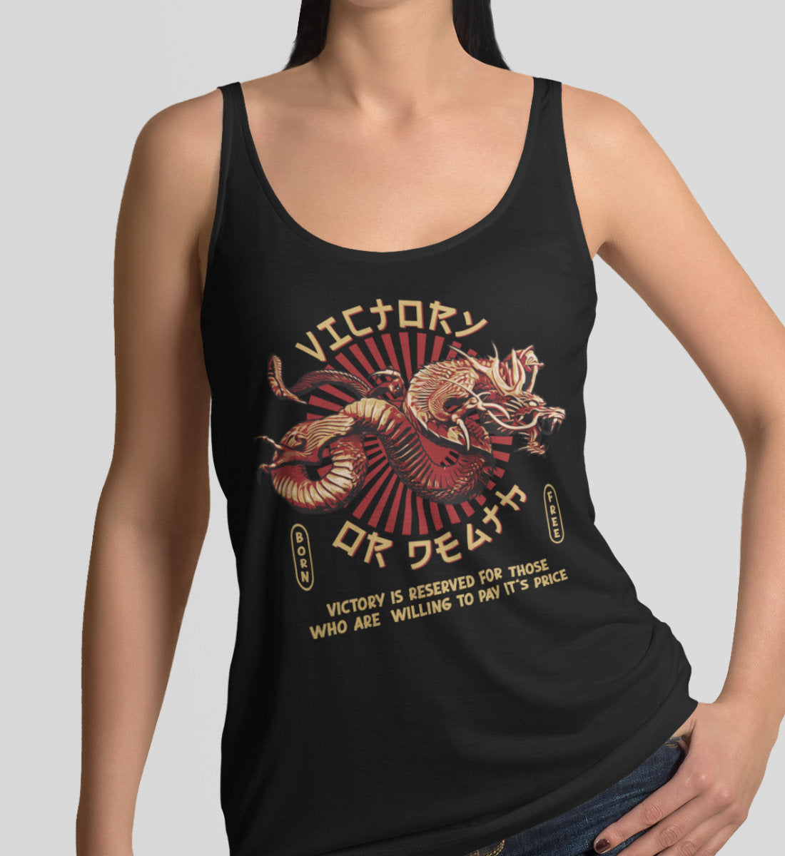 Victory Or Death - Asian Dragon  - Frauen Tanktop