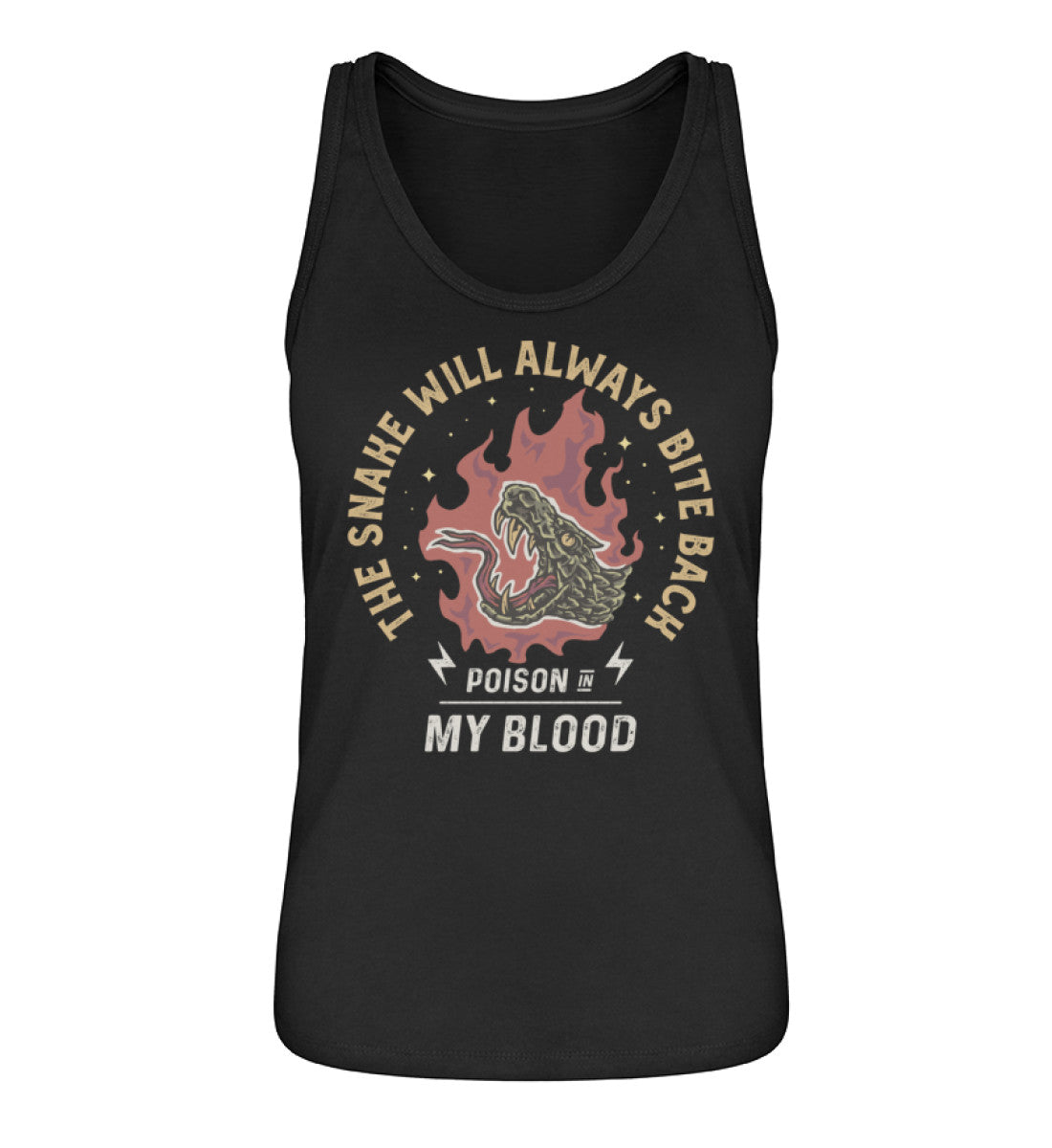 The Snake Will Always Bite Back - Poison In My Blood  - Damen Premium Organic Tanktop ST/ST