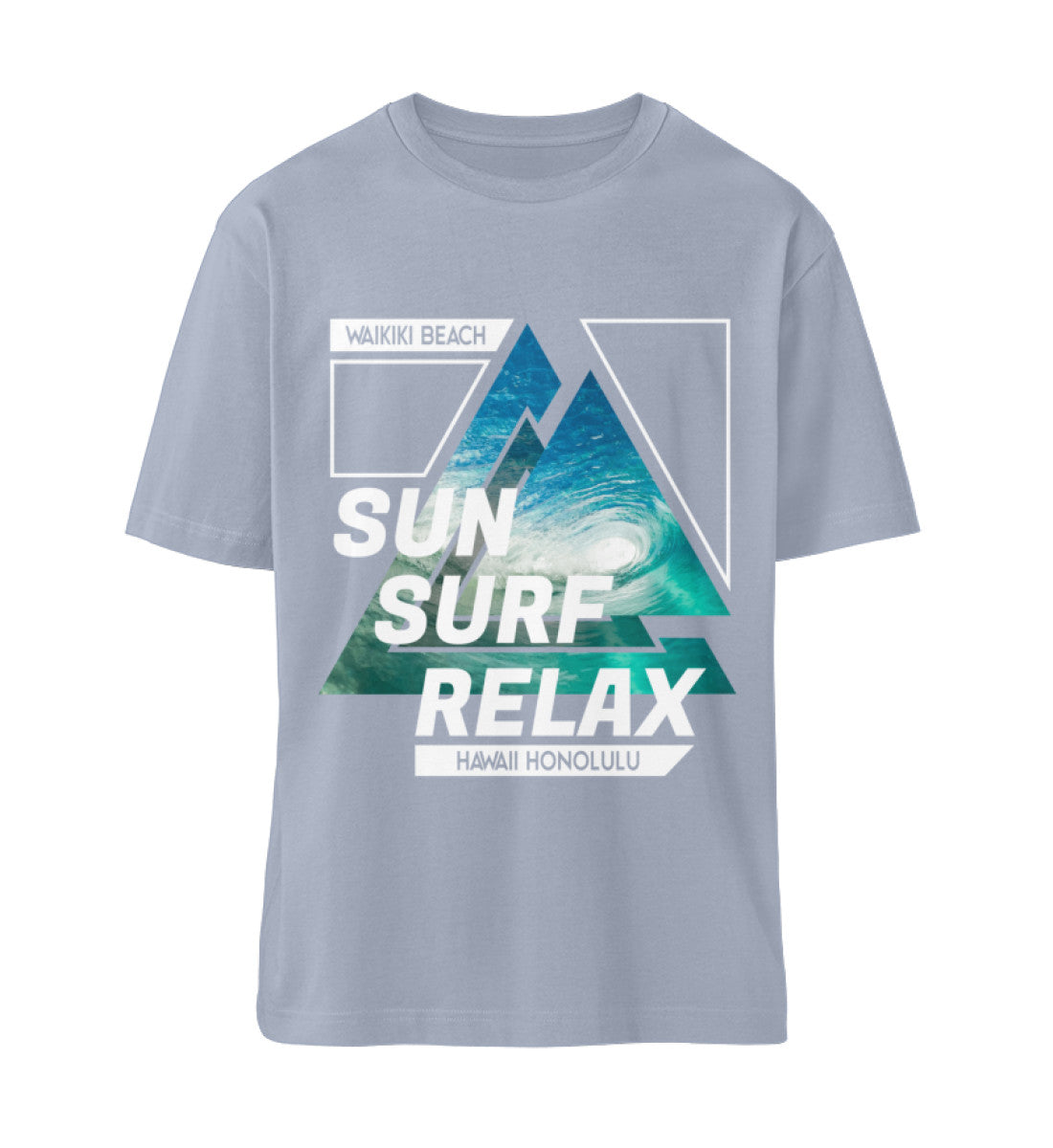 Sun Surf Relax Waikiki Beach Hawaii Honolulu  - Organic Relaxed Shirt ST/ST